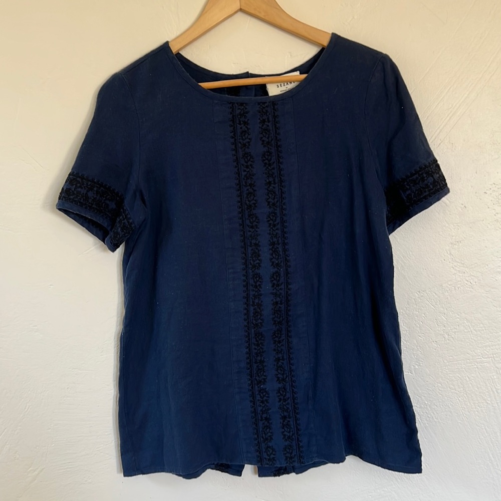 Sezane navy top